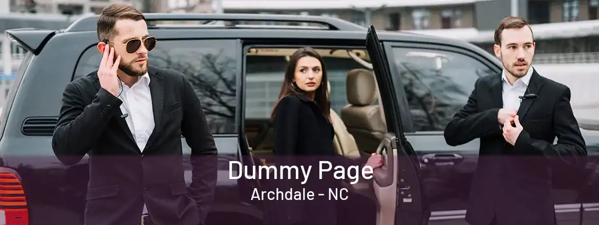 Dummy Page Archdale - NC