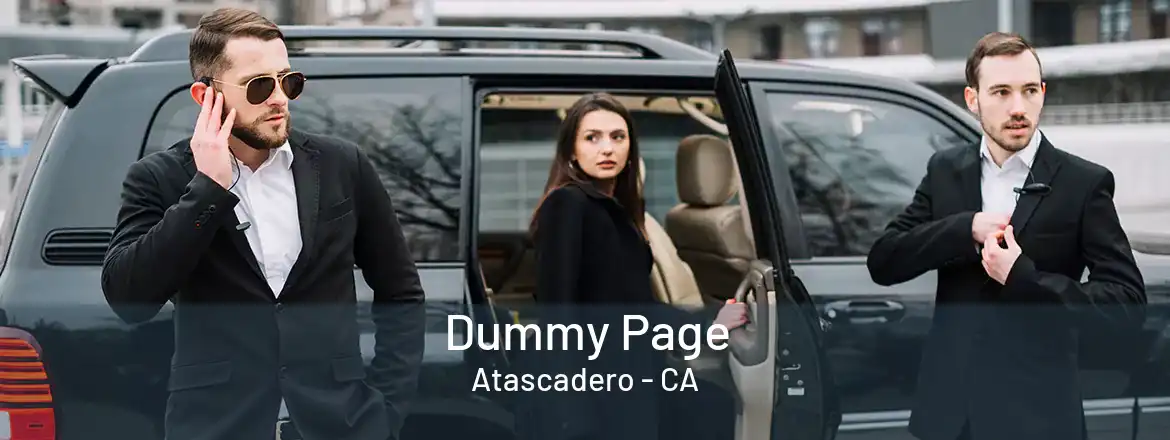 Dummy Page Atascadero - CA