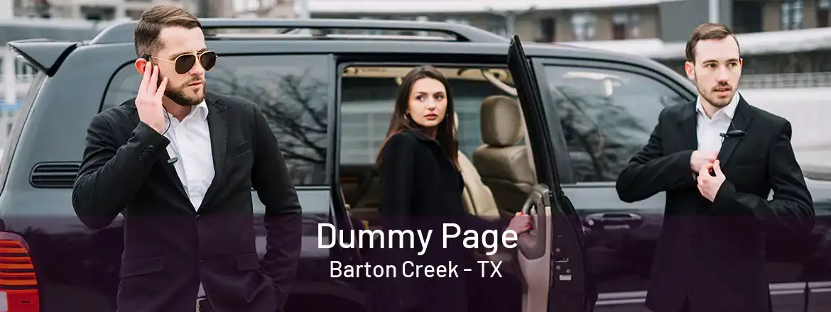 Dummy Page Barton Creek - TX