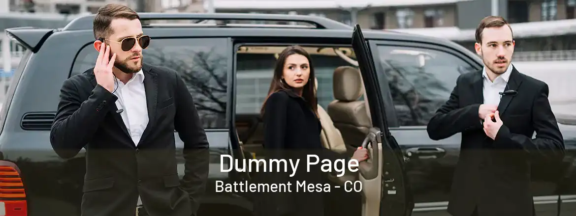 Dummy Page Battlement Mesa - CO