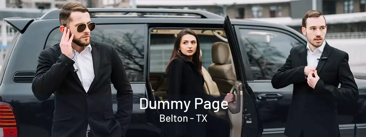 Dummy Page Belton - TX