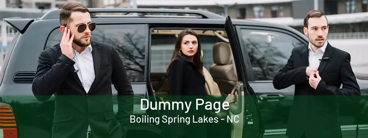 Dummy Page Boiling Spring Lakes - NC