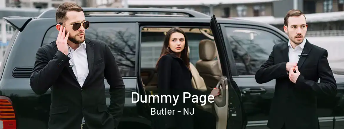 Dummy Page Butler - NJ