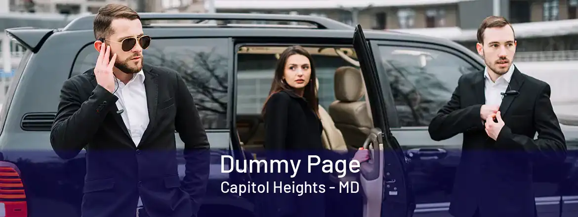 Dummy Page Capitol Heights - MD