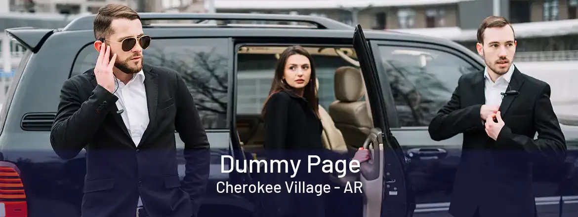 Dummy Page Cherokee Village - AR