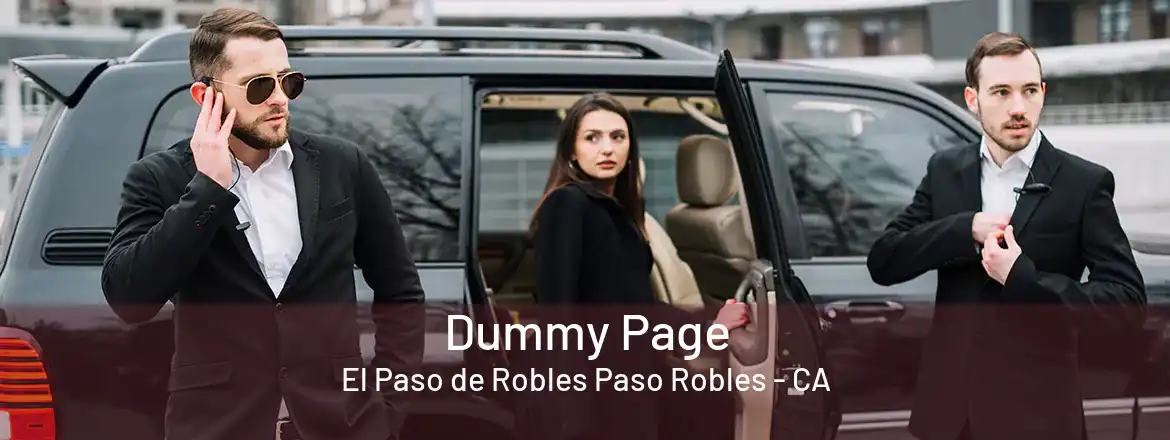 Dummy Page El Paso de Robles Paso Robles - CA