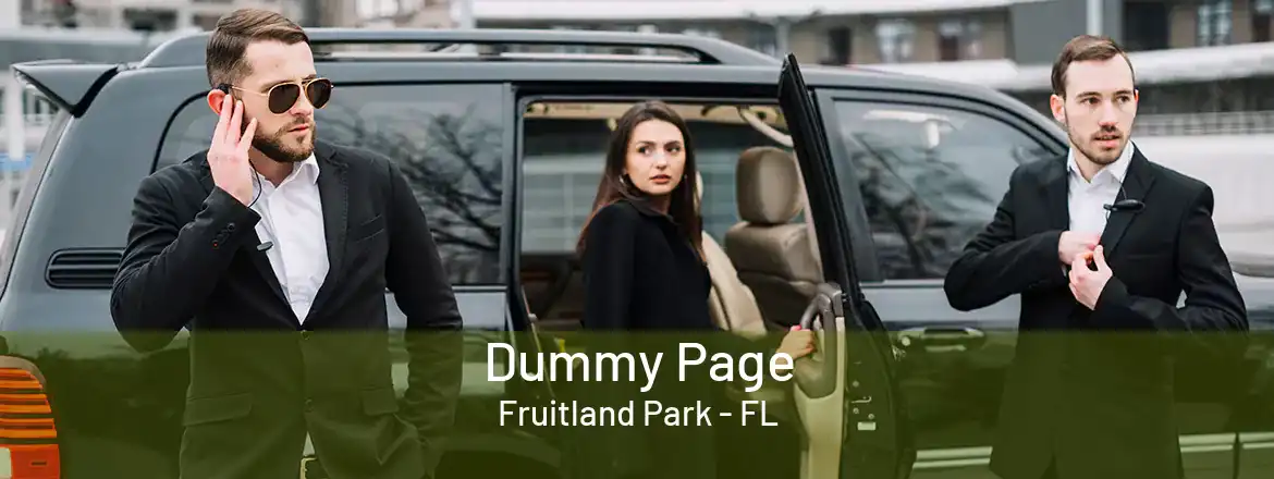 Dummy Page Fruitland Park - FL