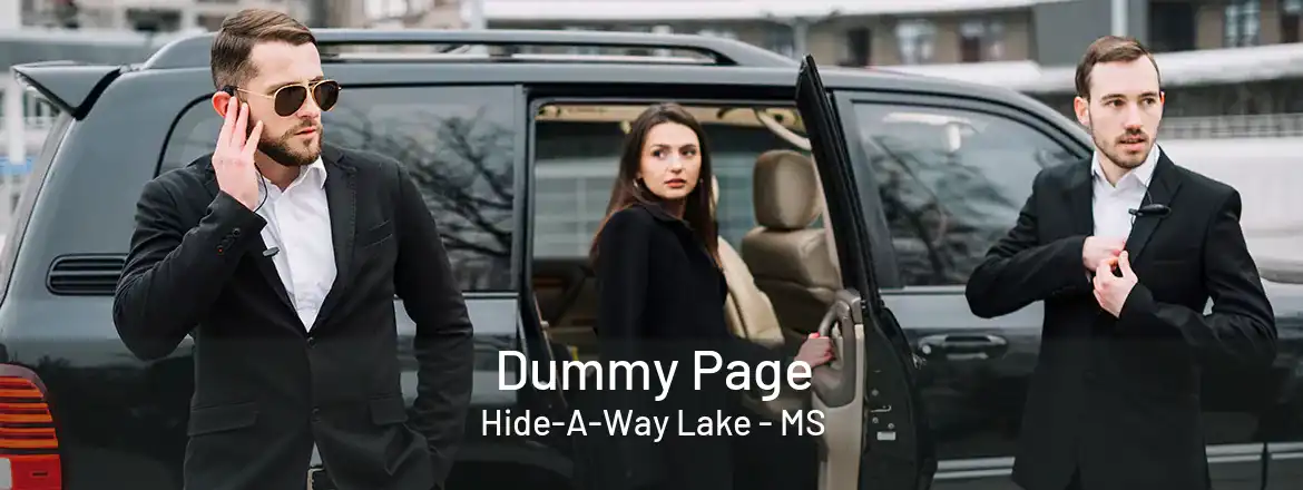 Dummy Page Hide-A-Way Lake - MS