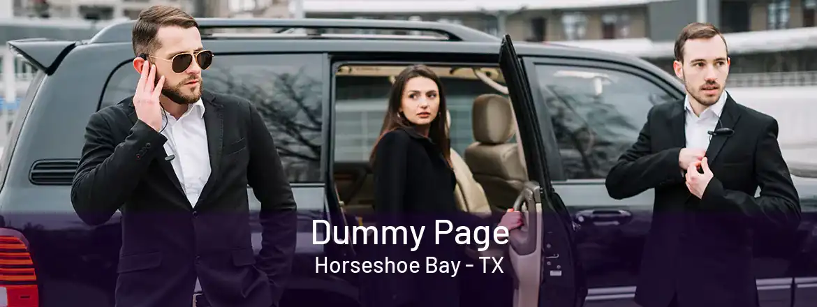 Dummy Page Horseshoe Bay - TX