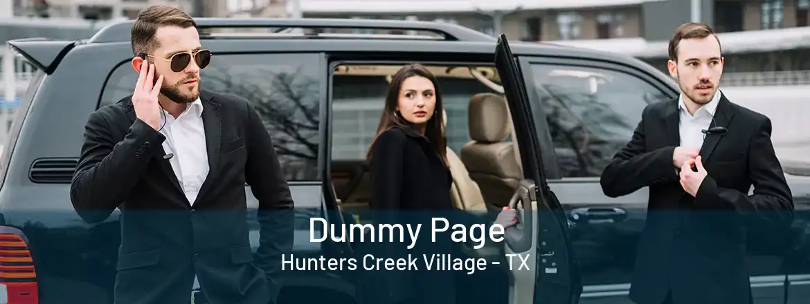 Dummy Page Hunters Creek Village - TX