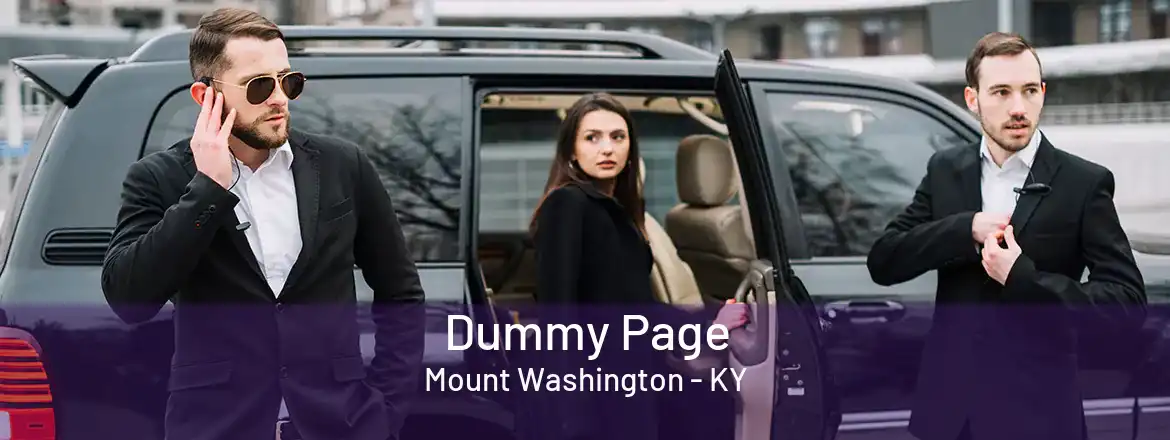 Dummy Page Mount Washington - KY