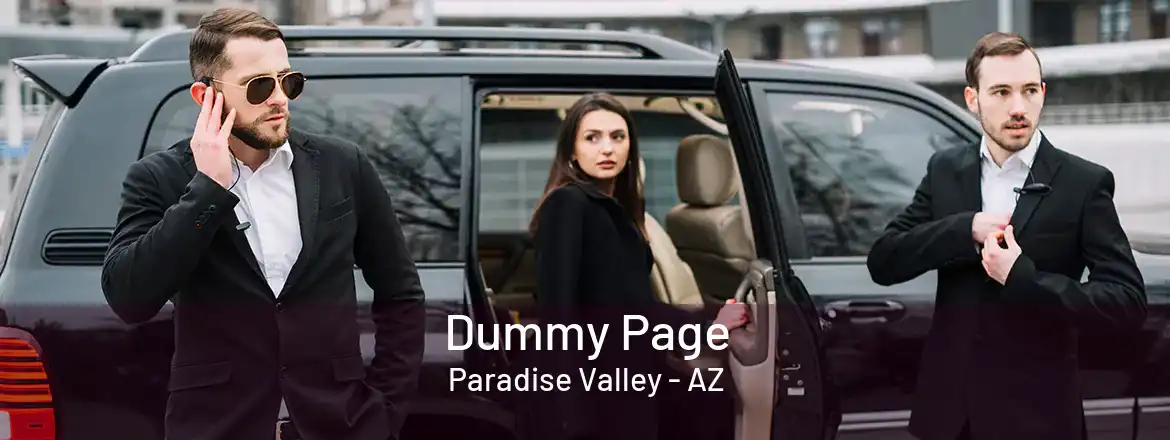 Dummy Page Paradise Valley - AZ