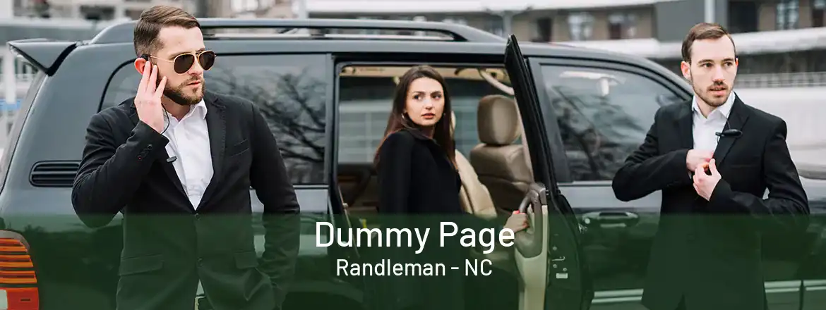 Dummy Page Randleman - NC