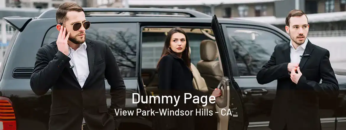 Dummy Page View Park-Windsor Hills - CA