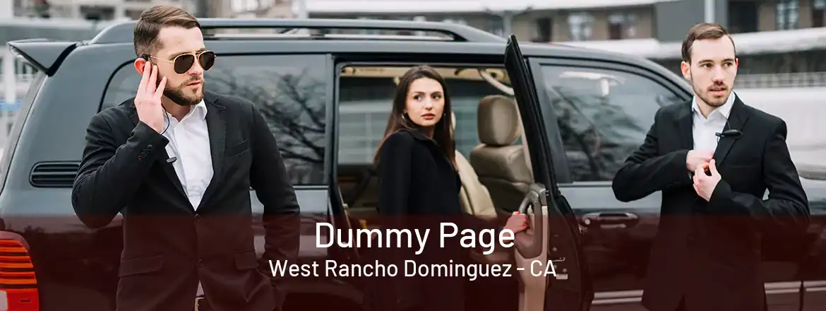 Dummy Page West Rancho Dominguez - CA