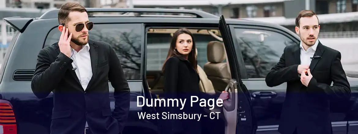 Dummy Page West Simsbury - CT