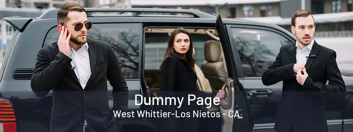 Dummy Page West Whittier-Los Nietos - CA